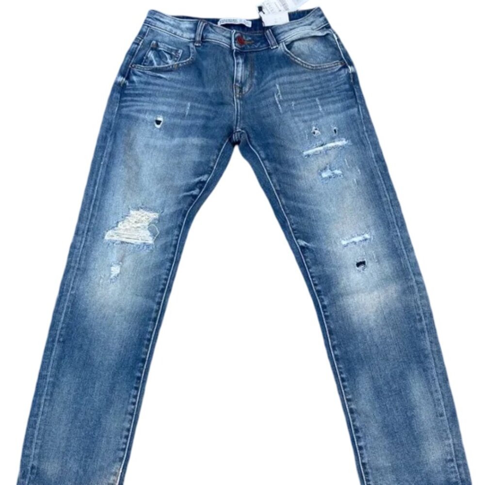 Zara Distressed Denim Jeans